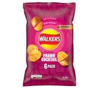 Walkers Prawn Cocktail Multipack Crisps 6 x 25g