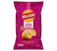 Walkers Prawn Cocktail Multipack Crisps 6 x 25g