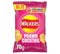 Walkers Prawn Cocktail Sharing Crisps 70g (Pack of 18)