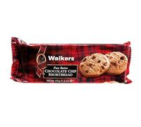 Walkers Pure Butter Chocolate Chip Shortbread 175 g (Pack of 12)