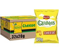 Walkers Quavers Cheese Flavour Potato Snack 20.5 g (Pack of 32)
