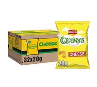 Walkers Crisps Quavers Cheese Snacks, 20 g (Pack of 32)