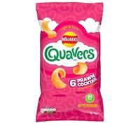 Walkers Quavers Prawn Cocktail Multipack, 6 x16 g, Case of 20