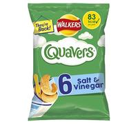Walkers Quavers Salt N Vinegar Multipack, 6 x 16 g, Case of 20