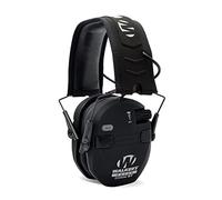 Walker's Razor Electronic Quad Muff w/Bluetooth | 4 Mics 360-Degree Sound Capture 23dB NRR Hearing Protection Range Shooting Earmuffs w/ 2 AAA Batteries, Black