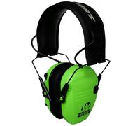 Walker's Razor Slim Ultra Low Profile Compact Design Adjustable Range Shooting Hunting Hearing Protection Electronic Earmuffs, Viz Green