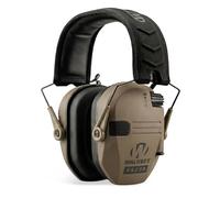 Walker's Razor Slim Shooter Electronic Hunting Folding Hearing Protection Earmuffs with 23dB Noise Reduction and Sound Amplification, Dark Earth