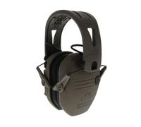 Walker's Razor Tacti-Grip Earmuffs- Mega Flat Dark Earth, High Performance Silicone Composite Slip Free HeadBand- Natural Sound Clarity Full Dynamic Range 23NRR