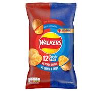 Walkers Ready Salted/Cheese & Onion, 12 x 25g