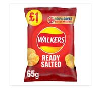 Walkers Ready Salted Crisps 65g x Case of 15