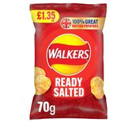 Walkers Ready Salted Crisps 70g (Pack of 18)