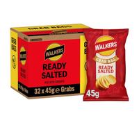 Walkers Ready Salted Crisps Grab Bag 45g (Case of 32)