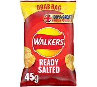 Walkers Snacks Ready Salted Crisps Grab Bags - 32x45g