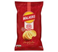 Walkers Ready Salted Multipack Crisps, 12 x 25g