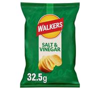 Walkers Snacks Salt & Vinegar Crisps 32.5g (Case of 32)