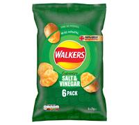 Walkers Salt & Vinegar Crisps 6x25g