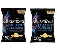 Walkers Sensations Balsamic Vinegar & Onion Crisps 150g (2 Pack)