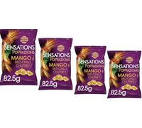 Walkers Sensations Poppadoms Mango & Chilli Sharing Bag 82.5g (4 Pack) | By Ideaonic