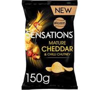 Walkers Sensations Premium Crisps (Multiple Flavours & Pack Sizes) (Mature Cheddar Cheese & Chilli)