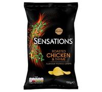Walkers Sensations Roasted Chicken & Thyme Sharing Crisps 150g