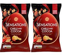 Walkers Sensations Snacks Chilli & Cocoa Sharing Crisps 150g (Pack of 2)