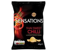 Walkers Sensations Thai Sweet Chilli Grab Bag Crisps 40g (Case of 32)