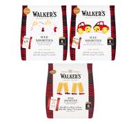 Walkers Shortbread All Butter Mini Wee Shorties Multipack (Chocolate Chip, Oat, Fingers) Vegetarians Kosher 3 x 150g