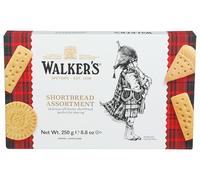 Walker's Shortbread Assorted Shapes (12-pack / 250g each) / Traditional Pure Butter Scottish Recipe