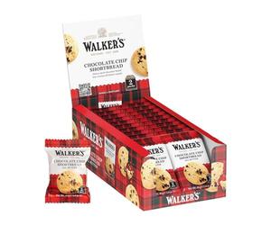Walker's Shortbread Chocolate Chip Biscuits, Chocolate Cookie, 40g, 20x2Pk | Traditional Scottish Shortbread Recipe, Twin Pack Chocolate Biscuits, Individually Wrapped, Perfect for Snacking & More