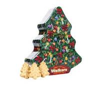 Walkers Shortbread Christmas Tree Shaped KeepsakeTin 225g (2 Tins x 225g, All Butter Shortbread)