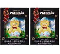 Walker's Shortbread Easter Chick Eggs - Mini Lemon Biscuits, Traditional Scottish Recipe (Pack of 2)
