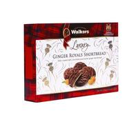 Walkers Shortbread Luxury Ginger Royals, Traditional Pure Butter Scottish Recipe, 150g (Pack of 2)
