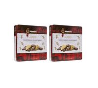 Walker's Shortbread Luxury Milk & Dark Chocolate Assortment Tin, Traditional Pure Butter Scottish Recipe, 300g (Pack of 2)