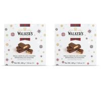 Walker's Shortbread Milk Chocolate Coated Shortbread Fingers - Traditional Pure Butter Scottish Recipe, 160g (Pack of 2)