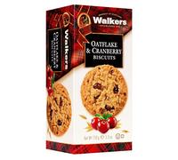 Walker's Shortbread Oatflake & Cranberry Cookies, 150g x12 | Traditional Scottish Recipe, Healthy Oatflake & Tangy Cranberry Biscuits, Perfect for Snacking, Gifting & More