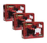 Walkers Shortbread Rocking Scottie Keepsake Tin, 220g (Pack of 3)