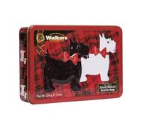 Walker's Shortbread Rocking Scottie Keepsake Tin - Traditional Pure Butter Scottish Recipe, Biscuits Gift pack, 220g