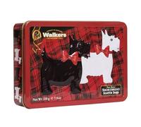 Walker's Shortbread Scottie Dog Keepsake Tin, Butter Biscuits Gift Set 220g | Traditional All-Butter Scottish Recipe, Scottie Dog Shaped Shortbread Biscuits, Perfect for Snacking, Gifting & More