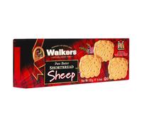 Walker's Shortbread Sheep Shapes. Traditional Pure Butter Scottish Recipe, 125g (Pack of 12)