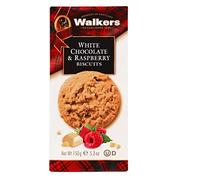 Walkers Shortbread White Chocolate & Raspberry Biscuits, Traditional Biscuits By Scottish Recipe, 150g (Pack of 12)