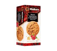 Walker's Shortbread White Chocolate & Raspberry Cookies, 150g x12