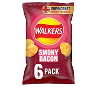 Walkers Smoky Bacon Crisps, Pack of 6