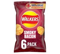 Walkers Smoky Bacon Multipack Crisps 6x25g
