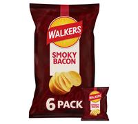Walkers Smoky Bacon Multipack Crisps 6x25g