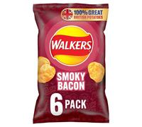 Walkers Smoky Bacon Multipack Crisps 6x25g
