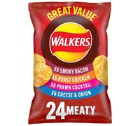 Walkers Snack Foods Ltd Meaty Variety Multipack Crisps 24 x 25g