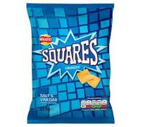 Walkers Squares Salt & Vinegar (27.5g x 32)