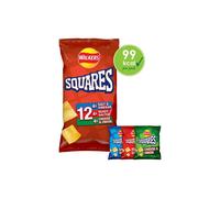 Walkers Squares - Variety (12 per pack) - Pack of 6