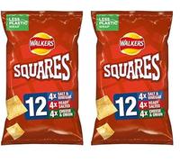 Walkers Squares Variety Multipack Snacks, 12x22 g (Pack of 2)