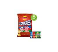 Walkers Squares Variety Multipack Snacks Crisps 6x22g